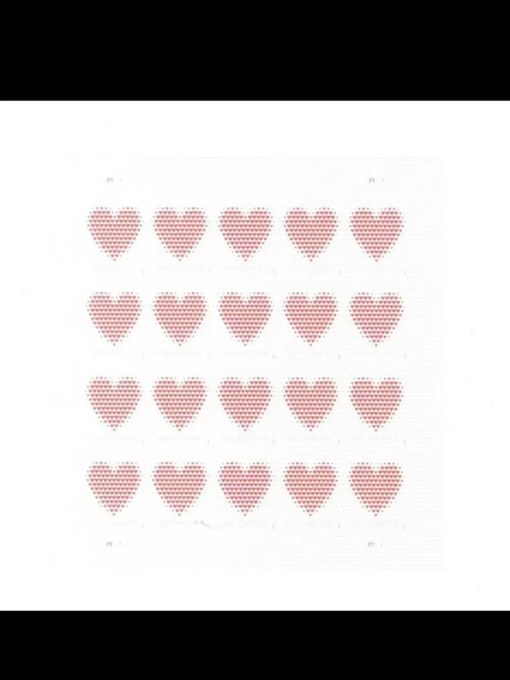 200 Made of HeartsForever Postage StampsUSPS Valentines Wedding Invitations